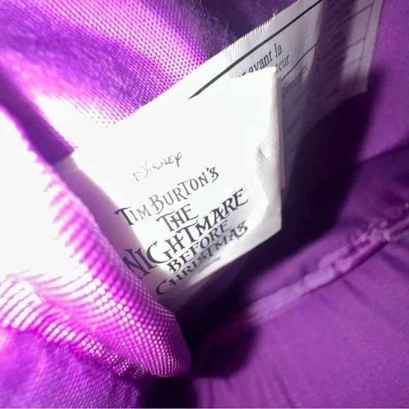 Disney The Nightmare Before Christmas Black Purple Yellow Mini Backpack - Picture 9 of 9